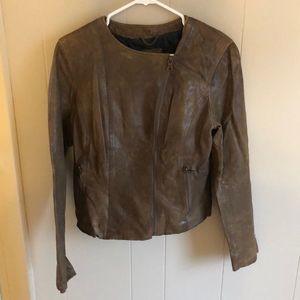 Genuine Leather Banana Republic Jacket. Size M.